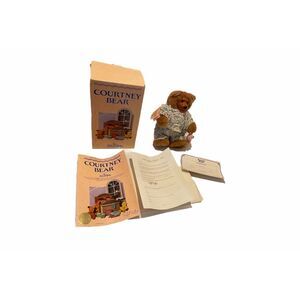 Raikes 1994 Courtney Bear with Cassette Artisan Vintage Collectible Bear